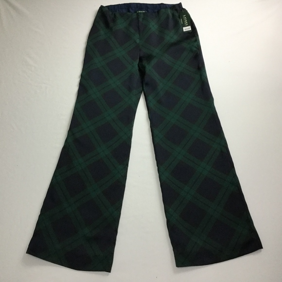 Ralph Lauren Pants - Plaid Wide Leg Slacks by Ralph Lauren